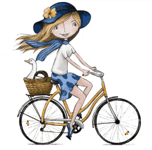 biking girls