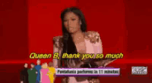 Queen B Nicki Minaj GIF - Queen B Nicki Minaj Thankyou GIFs