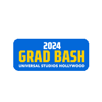 Grad Bash 2024 Graduation Sticker - Grad Bash 2024 Graduation Universal Studios Hollywood Stickers