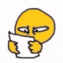 a cartoon smiley face is giving a thumbs up sign