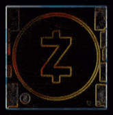 a gold coin with the letter z in the center of it