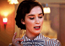 Mary Poppins Returns Emily Blunt GIF - Mary Poppins Returns Emily Blunt Everything Is Possible GIFs