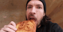 Eating Pizza Stare GIF