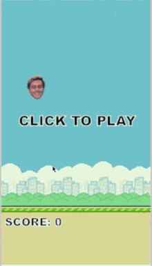 romirli video game face flappy bird inspired game over