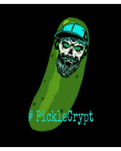 Pickle Crypt Skull Sticker - Pickle Crypt Skull Beard Stickers