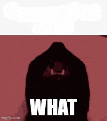 a silhouette of a person 's face with the words what written on it