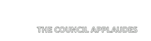 a green button that says achievement unlocked the council applauds