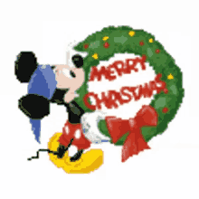 Merry Christmas Mickey Mouse GIF - Merry Christmas Mickey Mouse Happy Christmas GIFs