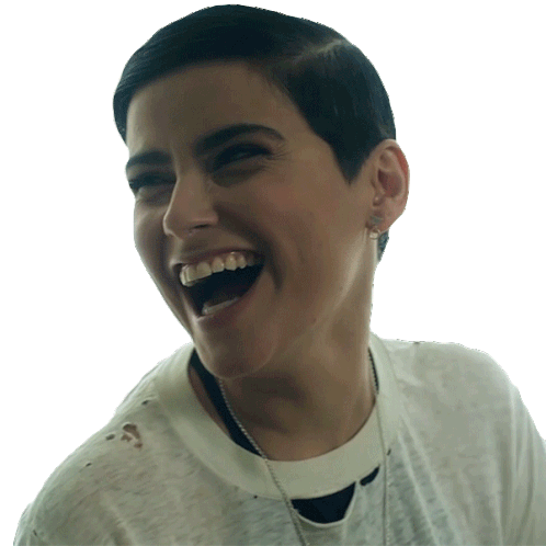 Laughing Nelly Furtado Sticker - Laughing Nelly Furtado Funny Stickers