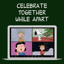 Celebrate Together While Apart Social Distance GIF - Celebrate Together While Apart Social Distance Charlie Brown GIFs