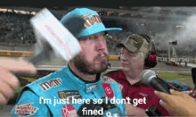 Kyle Busch Im Here So I Wont Get Fined GIF - Kyle Busch Im Here So I Wont Get Fined GIFs