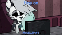Hop On Minecraft Loona Helluva Boss GIF - Hop On Minecraft Loona Helluva Boss Hop On Loona GIFs