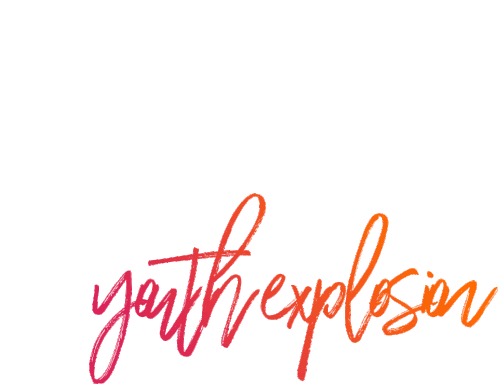 Youth Explosion Writings Blink Sticker - Youth Explosion Youth Writings Blink Stickers