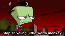 Invader Zim Stop Crying GIF - Invader Zim Stop Crying Crybaby GIFs