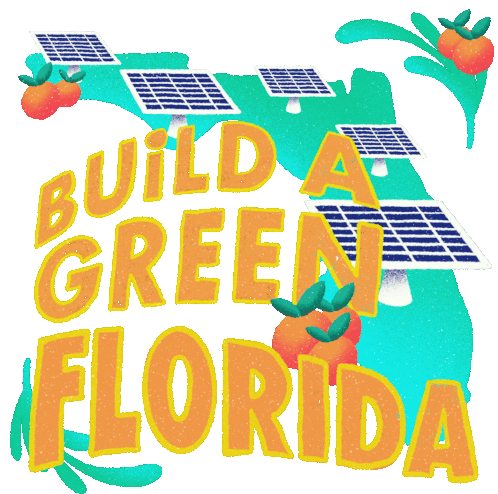 Clean Energy Sustainable Sticker - Clean Energy Sustainable Fl Election Stickers