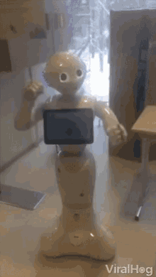 Ticklish Robot Interacts Robot GIF - Ticklish Robot Interacts Robot Dancing GIFs