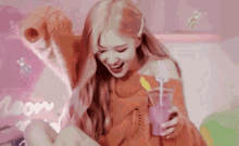 Rose Drink GIF - Rose Drink Happy GIFs