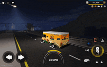 a screenshot of a video game showing a truck going 2 mph