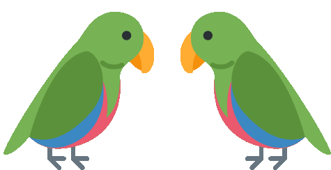 Parrot Kiss Sticker