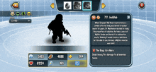 a screenshot of a video game with a character named joshdub