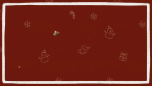 a merry christmas greeting card with a christmas tree and santa