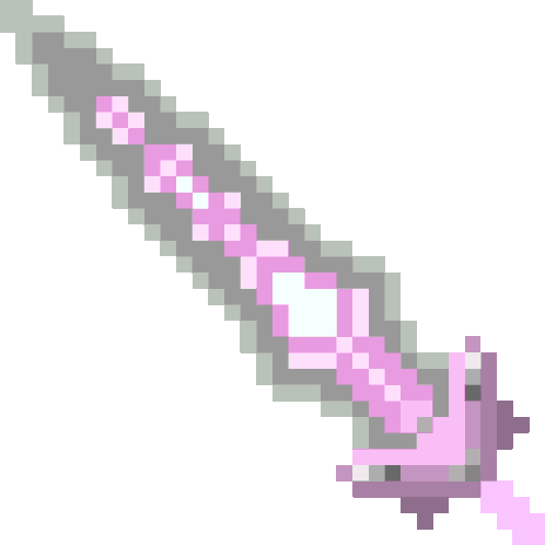 Sword Pixel Art Sticker - Sword Pixel Art Stickers