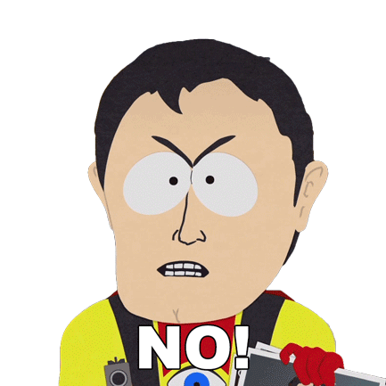No Captain Hindsight Sticker - No Captain Hindsight South Park Stickers