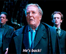 Hes Back GIF