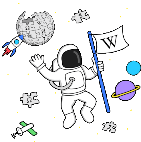 Wikipedia Wiki Sticker - Wikipedia Wiki Astronaut Stickers