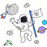 Wikipedia Wiki Sticker - Wikipedia Wiki Astronaut Stickers