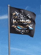 a flag that says kamus community on it