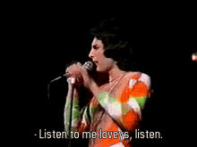 Freddie Mercury Love GIF - Freddie Mercury Love Listen GIFs