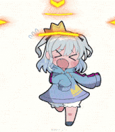 a cartoon drawing of a girl with a crown on her head and the words benny 333 below her