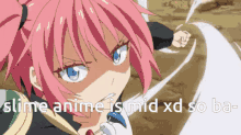 slime anime slime anime punch angry
