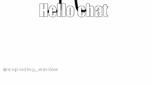 Hello Chat Handsome Face Drawn Animated Gif GIF - Hello Chat Handsome Face Drawn Animated Gif GIFs