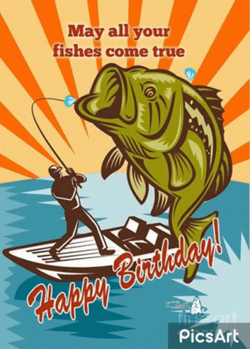 Happy Birthday Fishing Images GIFs | Tenor