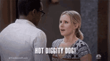 Hot Diggity Dog Smile GIF - Hot Diggity Dog Smile Look At Each Other GIFs