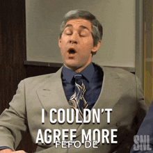 I Couldnt Agree More John Krasinski GIF - I Couldnt Agree More John Krasinski Saturday Night Live GIFs