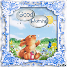 Good Morning Rabbit GIF - Good Morning Rabbit Bunny GIFs