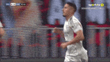 a soccer game is being shown on sport tv