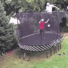 trampoline jump funny fail