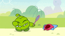 Blowing Bubbles Baby Angry GIF - Blowing Bubbles Baby Angry Om Nom GIFs