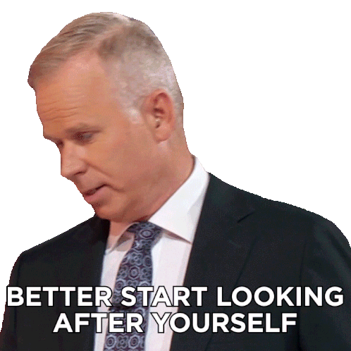 Better Start Looking After Yourself Gerry Dee Sticker - Better Start Looking After Yourself Gerry Dee Family Feud Stickers