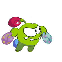 transforming om nom om nom and cut the rope morphing change form