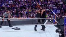 Roman Reigns The Undertaker GIF - Roman Reigns The Undertaker Punch GIFs