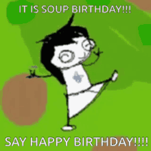 Soup Birthday GIF - Soup Birthday Jade Harley GIFs