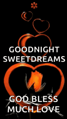 goodnight sweet dreams hearts love