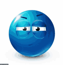 Blue Emoji GIF - Blue Emoji Interesting GIFs