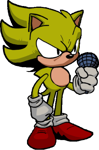 Fleetway Super Sonic Sticker - Fleetway Super Sonic Fnf - Discover