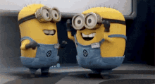 Minions Laughing Hysterically GIF - Minions Laughing Hysterically Happy GIFs
